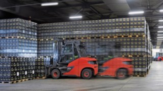 Linde E80 im Einsatz bei Radeberger