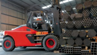 Die Rohrklemme im Einsatz.