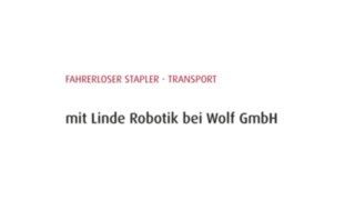 Deckblatt Fahrerloser Stapler Linde Robitic Deckblatt Fahrerloser Stapler Linde Robitic
