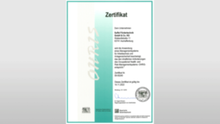 Suffel OHRIS zertifiziert Suffel OHRIS zertifiziert
